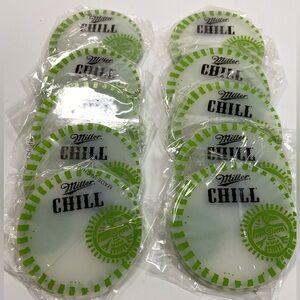NEW. Miller Chill Silicon‎ Coasters. Set Of Twenty
